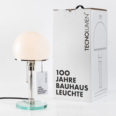 Show details for Wilhelm Wagenfeld Bauhaus lamp WG 24 / 100 Years Special Edition Picture of Wilhelm Wagenfeld Bauhaus lamp WG 24 / 100 Years Special Edition
