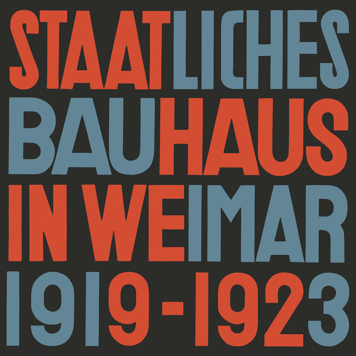 Weimar'da Devlet Bauhaus 1919-1923 resmi