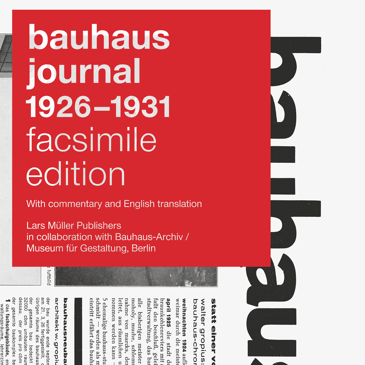 Afbeelding van Bauhaus Tijdschrift 1926-1931