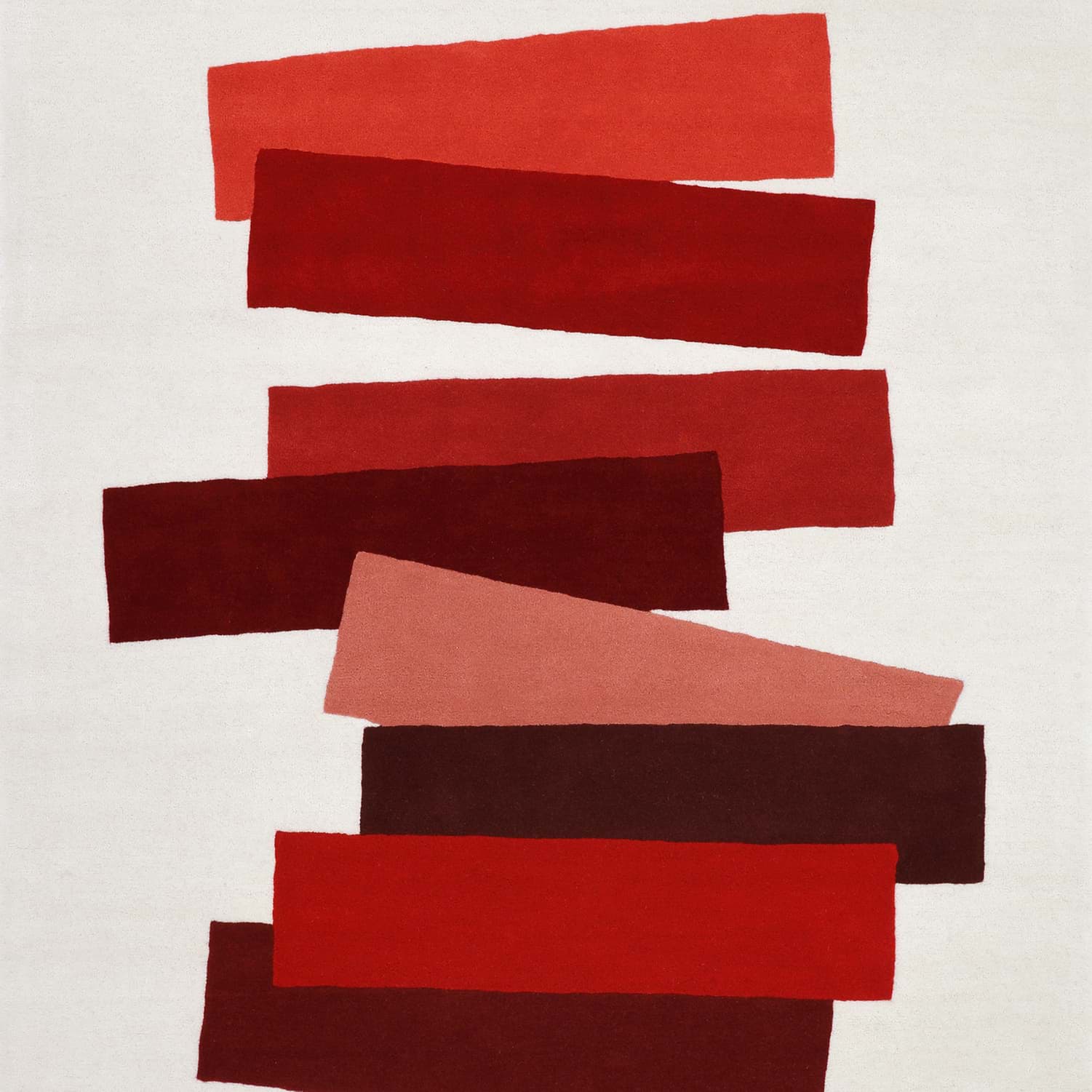 约瑟夫·阿尔伯斯（Josef Albers）地毯红色的面孔的图片
