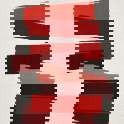 Show details for Josef Albers Rug The Many Faces of Red  Picture of Josef Albers Rug The Many Faces of Red