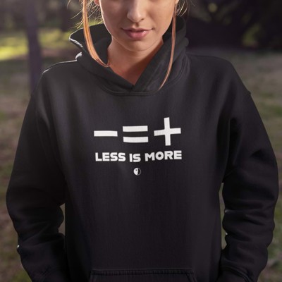 Less is more Hoodie की तस्वीर