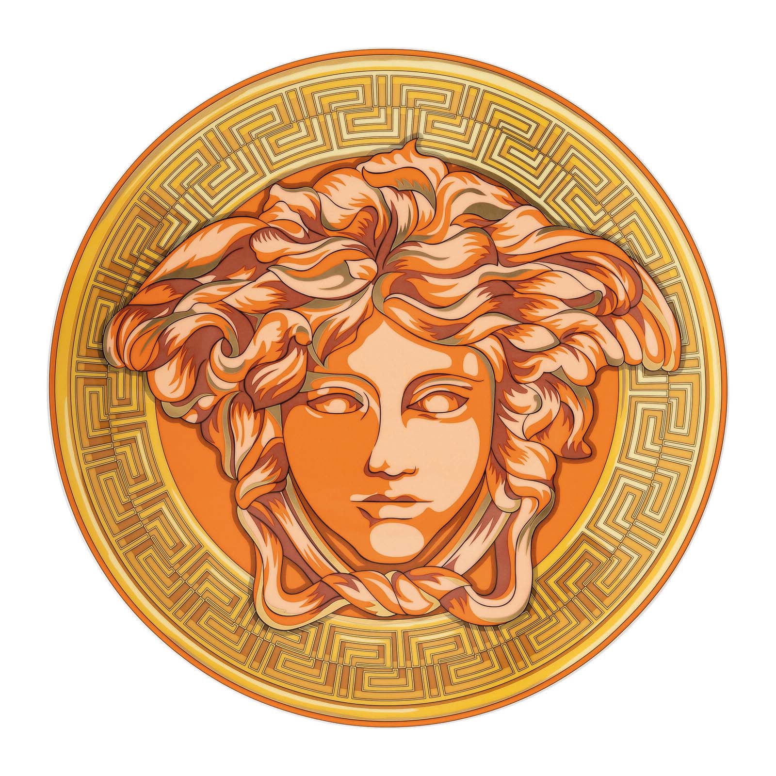 Image de Assiette numismatique MEDUSA AMPLIFIÉ orange