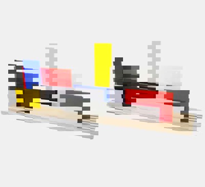 Show details for Shapes of Mondrian Sculptures Picture of Shapes of Mondrian Sculptures
