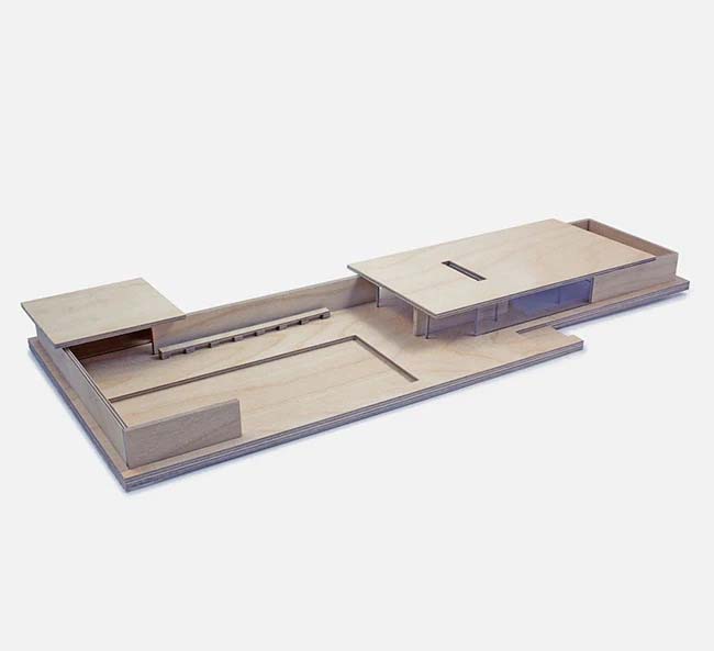 Image de Mies Barcelona Paviljoen Model 1:150