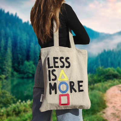 Show details for Less is more Tote Bag Picture of Less is more Tote Bag