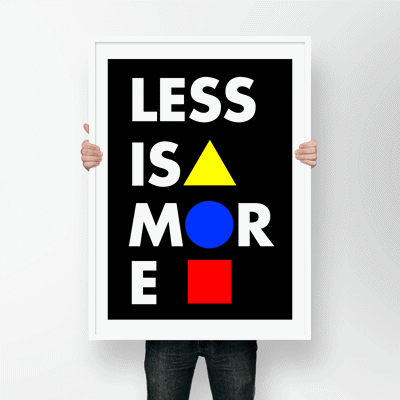 Imagen de Less is more