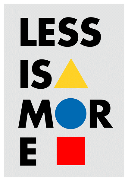 Less is more - Bauhaus Movement – Original Design Icons