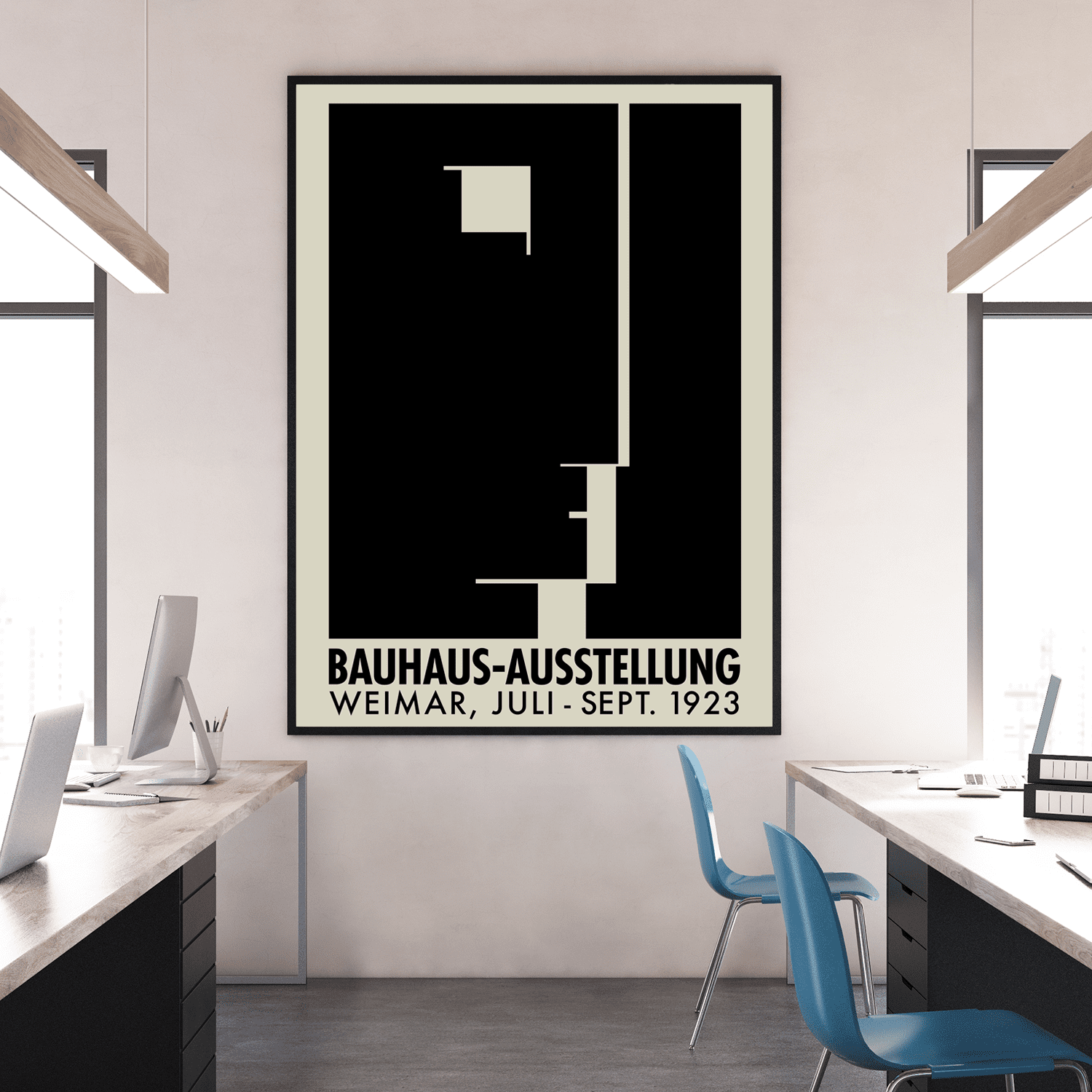 Bauhaus Weimar 1923 vintage exhibition poster – Arts Social Club