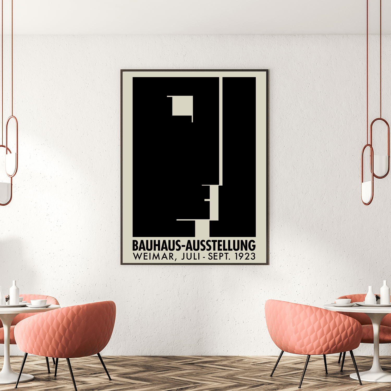Architecture Art Bauhaus Exhibition Poster Retro Home Decor Vintage Exhibition Poster Bauhaus Austellung Weimar Digital Download