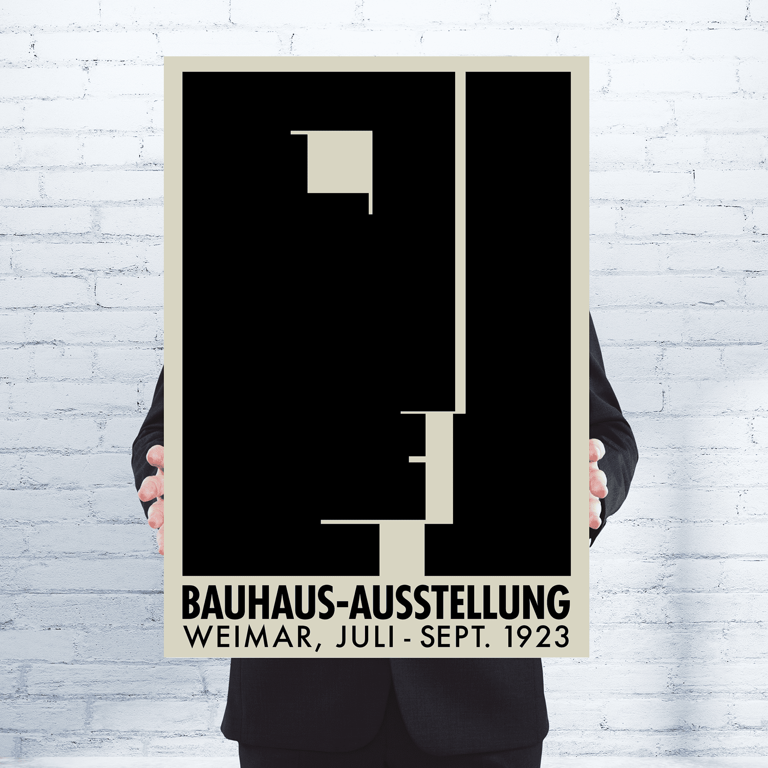 Architecture Art Bauhaus Exhibition Poster Retro Home Decor Vintage Exhibition Poster Bauhaus Austellung Weimar Digital Download
