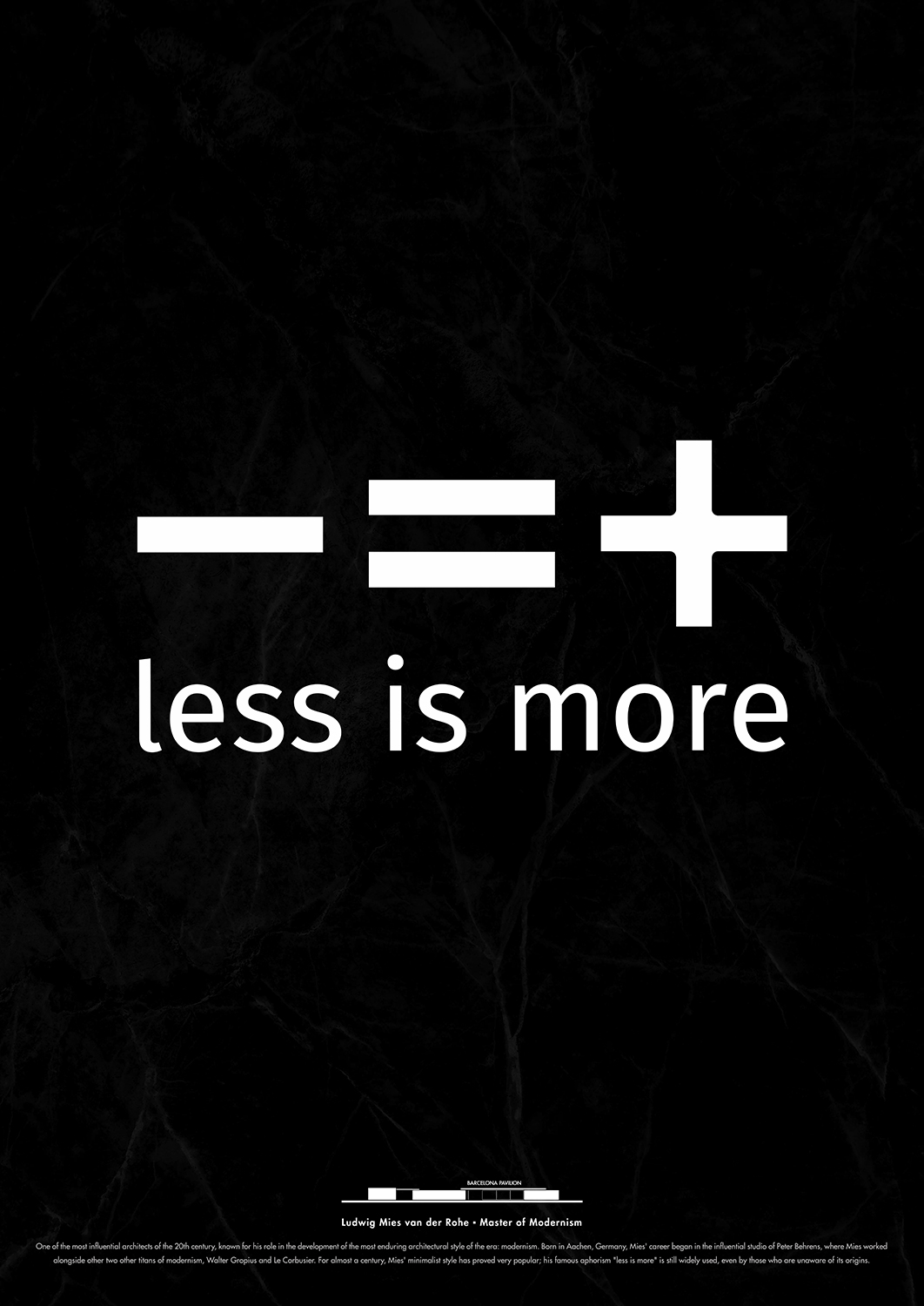 More less is