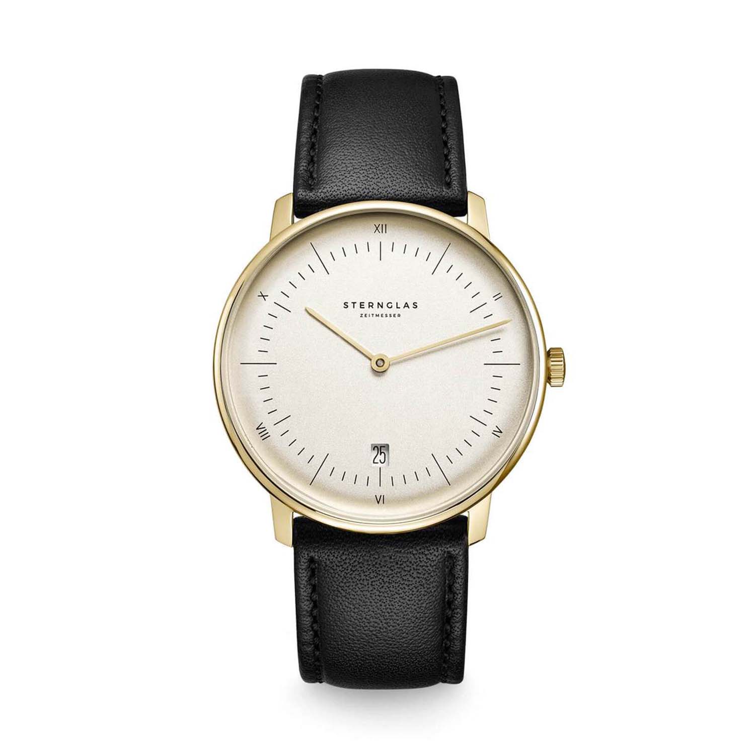 Sternglas watch NAOS Gold. Bauhaus Movement