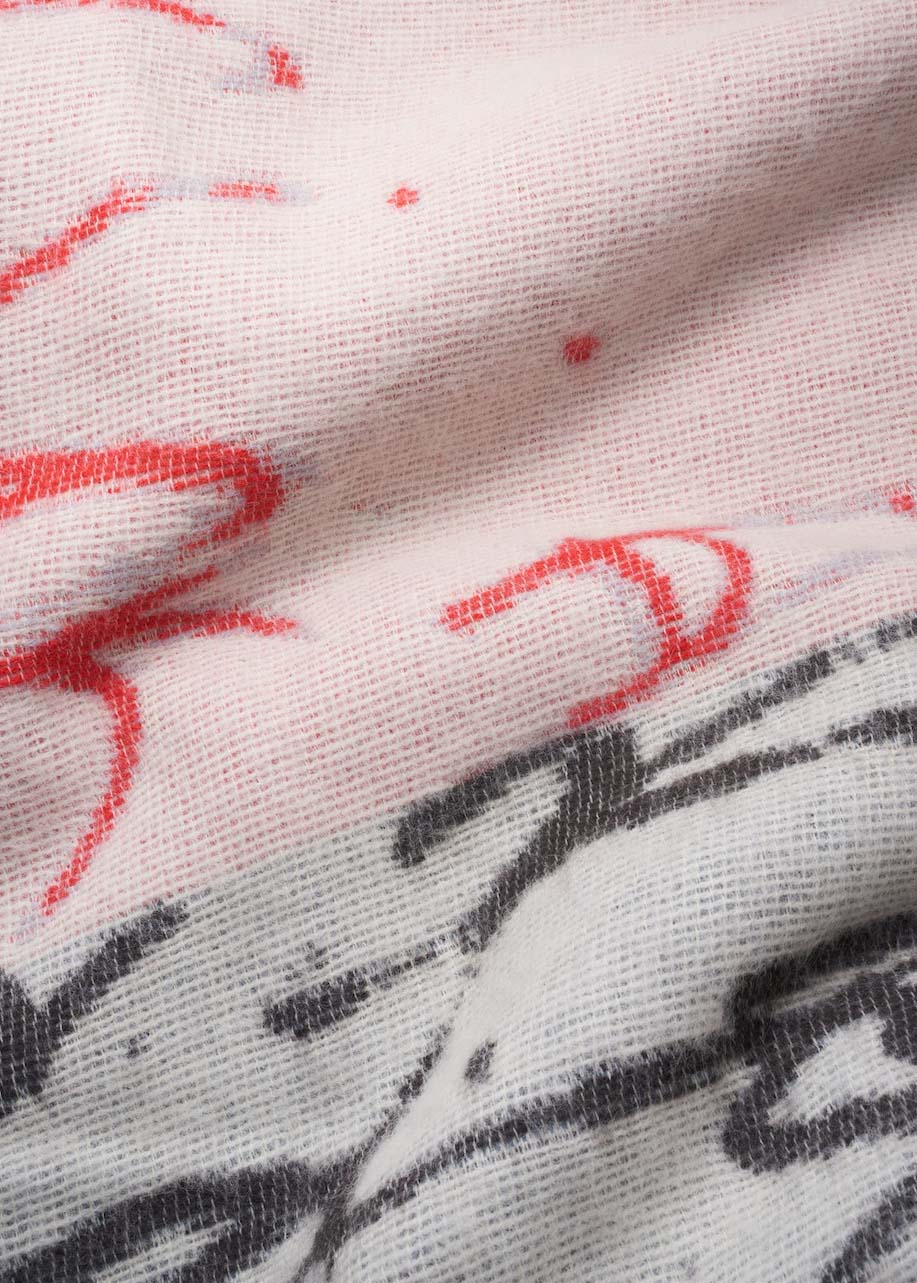Scrabble Wool Blanket by Johanna Kestila. Bauhaus Movement